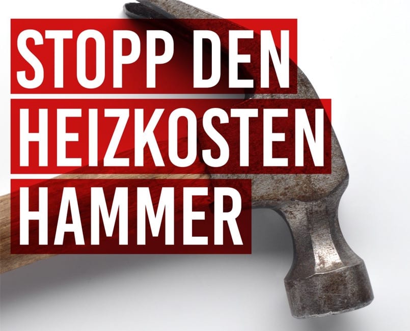 STOPP DEN HEIZKOSTEN HAMMER