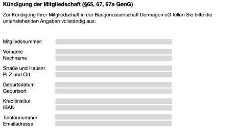 image - Kündigung der Mitgliedschaft