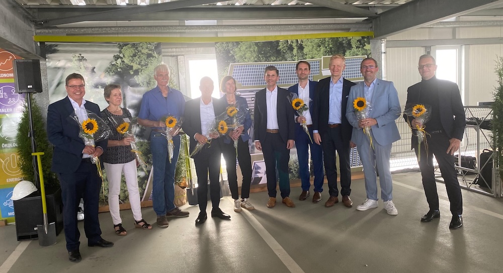 Spatenstich Blumen