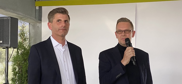 Markus Schmale und Christian van Kan beim Spatenstich Event