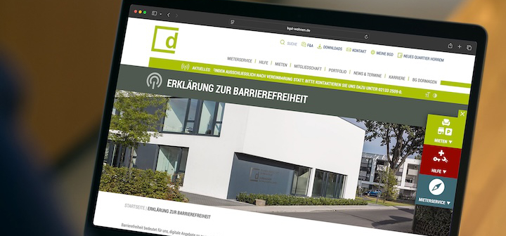 Barrierefreiheit Website BGD