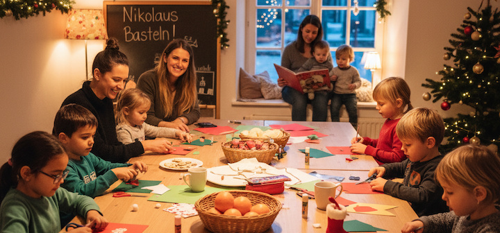 Nikolaus-Basteln Bastelnachmittag für Groß und Klein