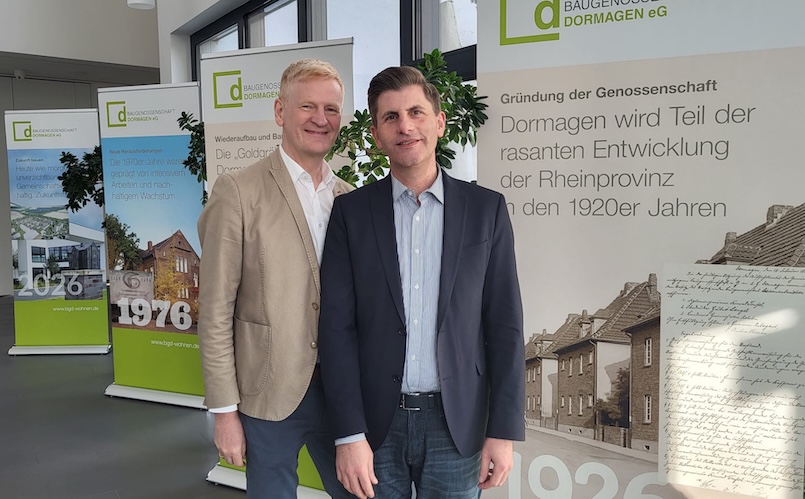 Martin Klemmer und Christan van Kan_Vorstände Baugenossenschaft Dormagen eG.