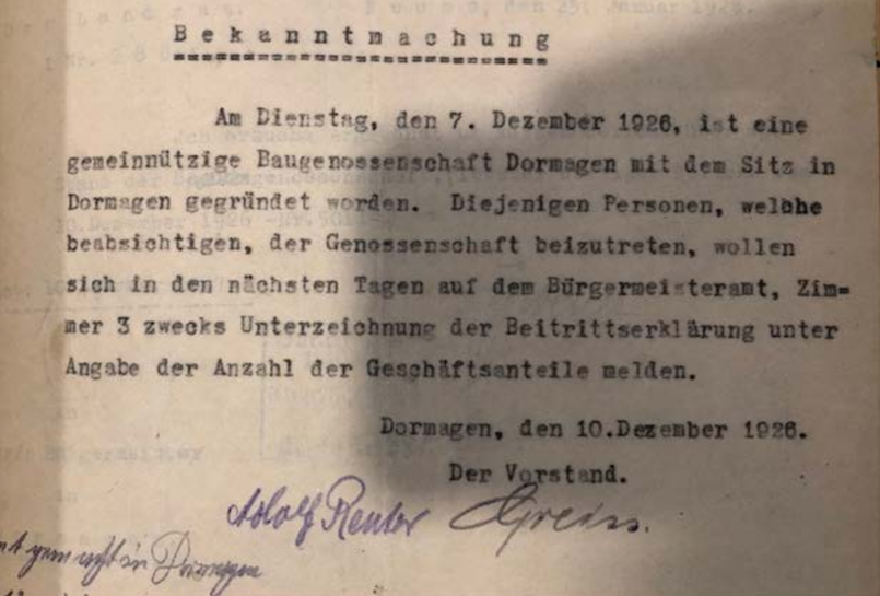 Bekanntmachung Werbung