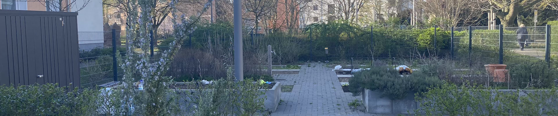 Sauberer Mietergemeinschaftsgarten