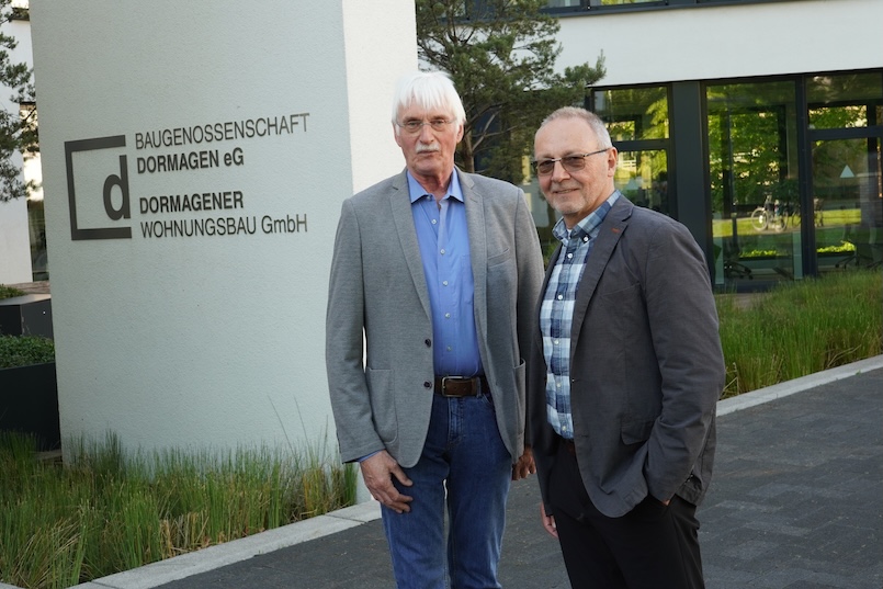 Theodor Baikowski und Theodor Siebers (v.l.n.r.) nach ihrer Wiederwahl