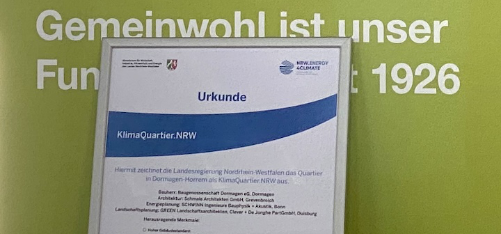 Urkunde mit Hintergrund