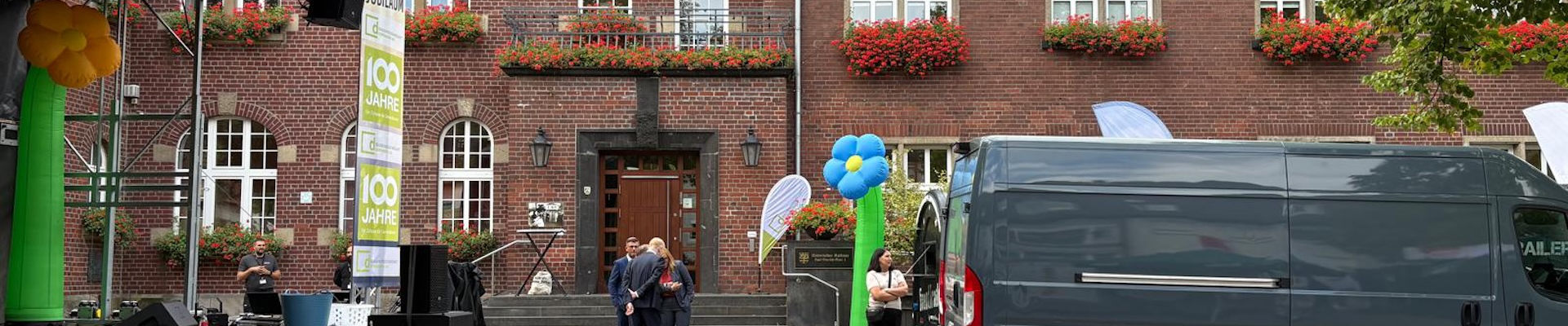 Jubiläumsfeier Aufbau