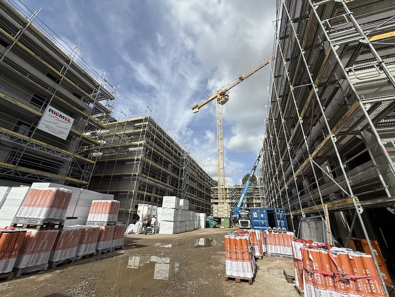 Stadtquartier Dormagen-Horrem zwischen den Gebäuden